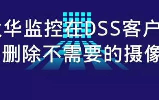 大华监控在DSS客户端中删除不需要的摄像头