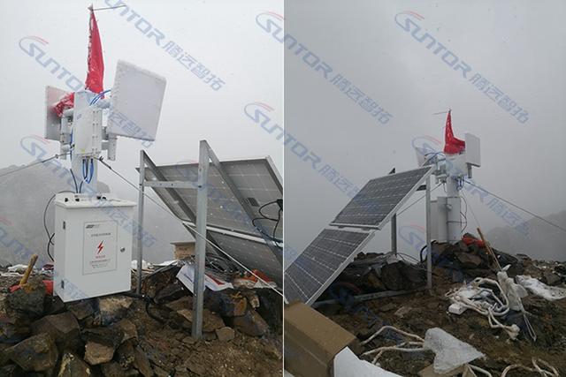 新疆北塔山23km远距离无线视频监控案例-第4张图片-深圳监控安装