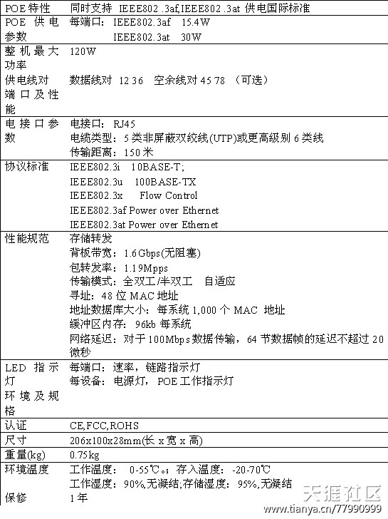 8口POE供电交换机-第2张图片-深圳监控安装